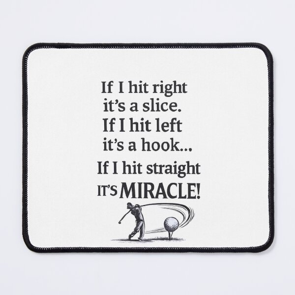 Item preview, Funny Golf Tee Hit Right Slice, Left Hook, Straight Miracle Golfer Swing designed and sold by LazyScreations.
