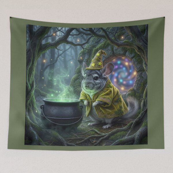 Item preview, Chinchilla Sorcerer Opens Portal to Another Dimension designed and sold by Tridentulus.