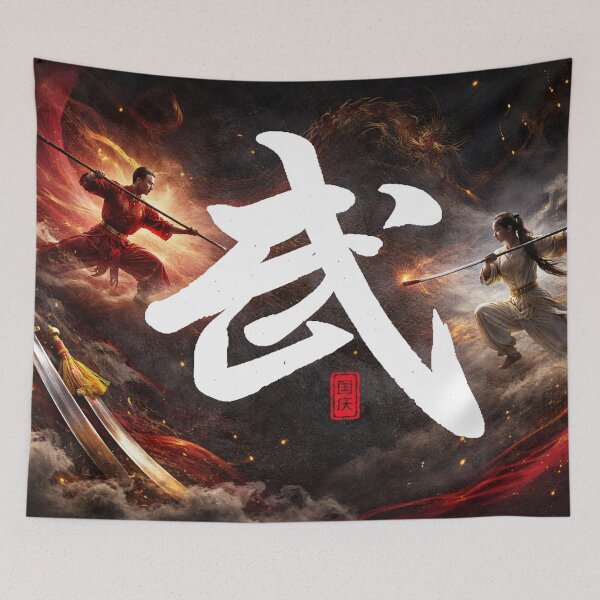 Item preview, Path of the Dragon – Wushu Shaolin Temple designed and sold by Fei Long Design Hub.