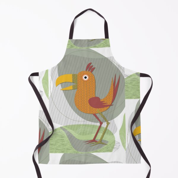 Item preview, exotic bird with big beak, decorative geometric style illustration designed and sold by Mevissart.
