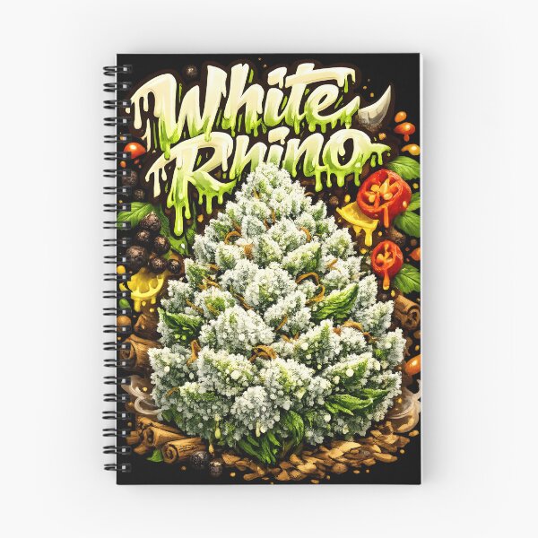 Item preview, White Rhino Graffiti Art Print | Thick Resin Heavy Hitter Bud Typography | Classic Indica 420 designed and sold by WAUZ.