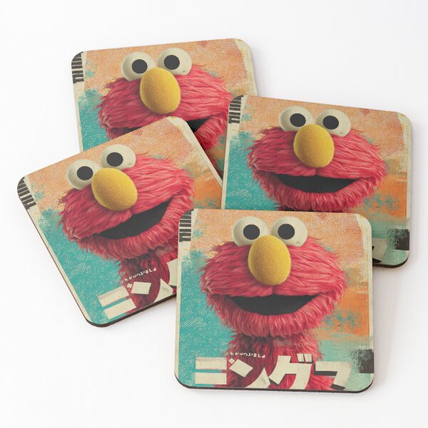 Item preview, Elmo Retro Sunny Japanese Kanji  designed and sold by AnimeArsenalPrints.