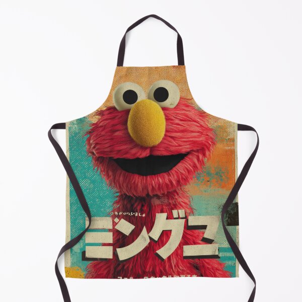 Item preview, Elmo Retro Sunny Japanese Kanji designed and sold by AnimeArsenalPrints.