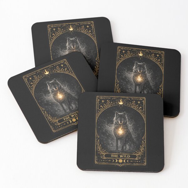 Item preview, The Wild - Wolf Pack - Tarot Card designed and sold by Coral Surprise Studio | Playful & Dreamy Designs.