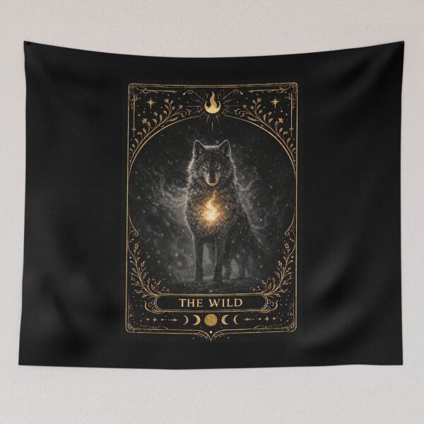 Item preview, The Wild - Wolf Pack - Tarot Card designed and sold by Coral Surprise Studio | Playful & Dreamy Designs.