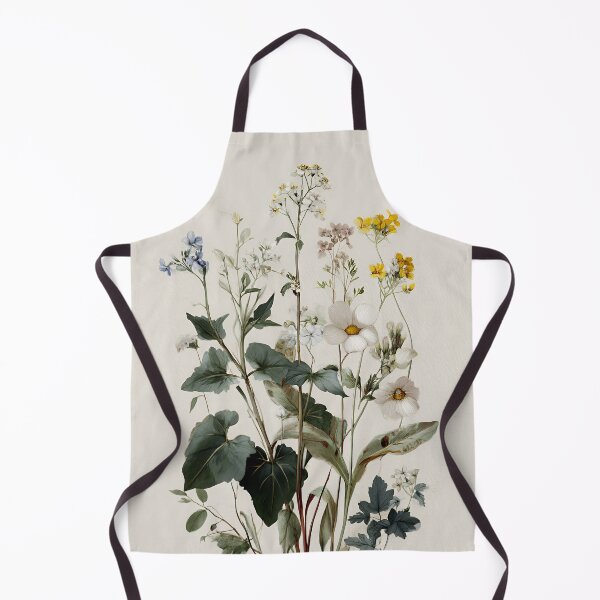 Item preview, Vintage Wildflower Bouquet with Lush Green Leaves & White Daisies designed and sold by EK-World.