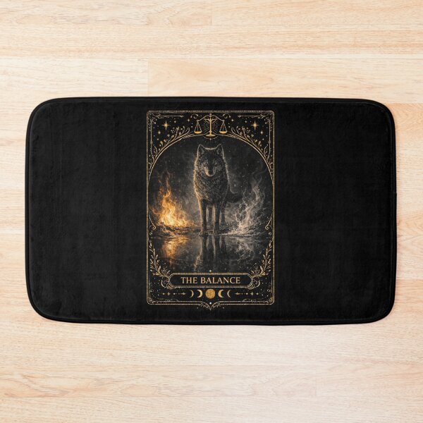 Item preview, The Balance - Wolf Pack - Tarot Card designed and sold by Coral Surprise Studio | Playful & Dreamy Designs.