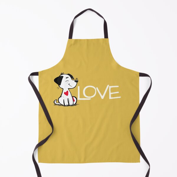 Item preview, Simply Love Puppy – Cute Cartoon Dog With Heart Patch designed and sold by Teacuppupdesign.