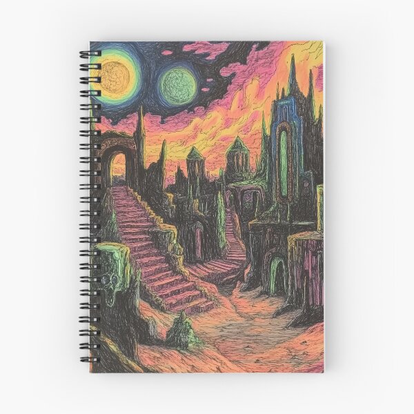 Aperçu de l'œuvre Cosmic Moon Ruins  – Omega Days Apocalypse créée et vendue par TechDreamscapes.