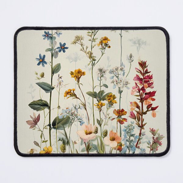 Item preview, Vintage Tall Meadow Wildflower Bouquet with Blue Spires & Red Blooms designed and sold by EK-World.