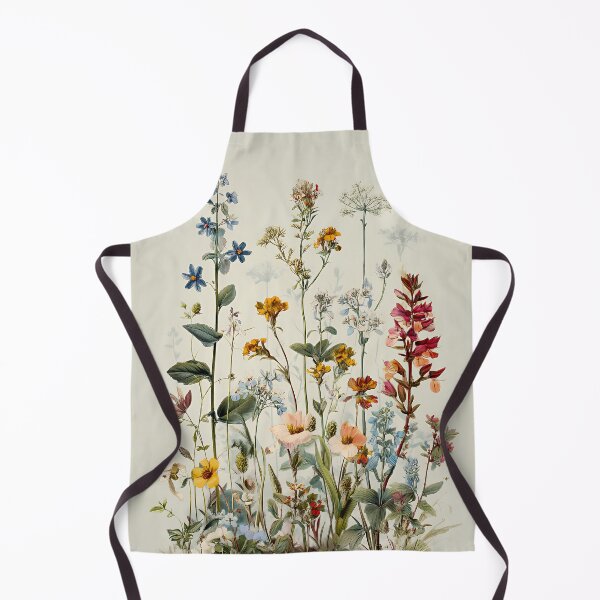 Item preview, Vintage Tall Meadow Wildflower Bouquet with Blue Spires & Red Blooms designed and sold by EK-World.