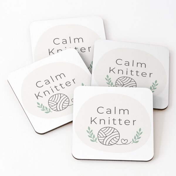 Item preview, Calm Knitter Cosy Knitting & Yarn Craft Design designed and sold by SipAndStitchCo.