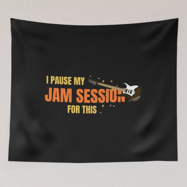 Item preview, I Pause My Jam Session For This Funny Guitar Player Musician Humor Design designed and sold by Joyful-Pixel.