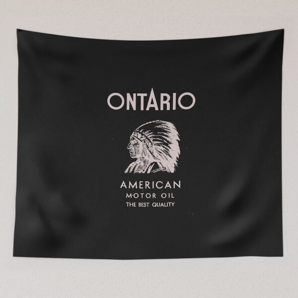 Item preview, Vintage Ontario American Motor Oil - White designed and sold by QuayTradingCo.