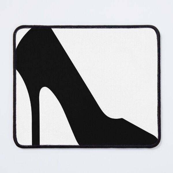 Item preview, Elegant Black High Heel Pump Shoe Silhouette Icon designed and sold by Creative88Art.