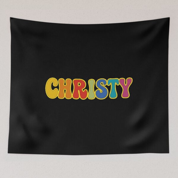 Item preview, ❤️ Christy Personalized Name Wavy Retro Shirt, Coffee Mug, Sticker Gift designed and sold by HelixPedia.