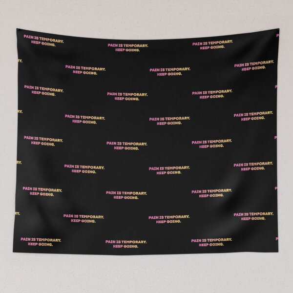 Item preview, 'Pain Is Temporary. Keep Going' - Motivational, Minimalistic Design designed and sold by AtushaSpark.