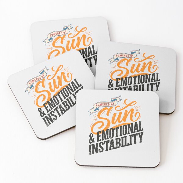 Item preview, Powered By Sun And Emotional Instability Retro designed and sold by GrafTeesLab.