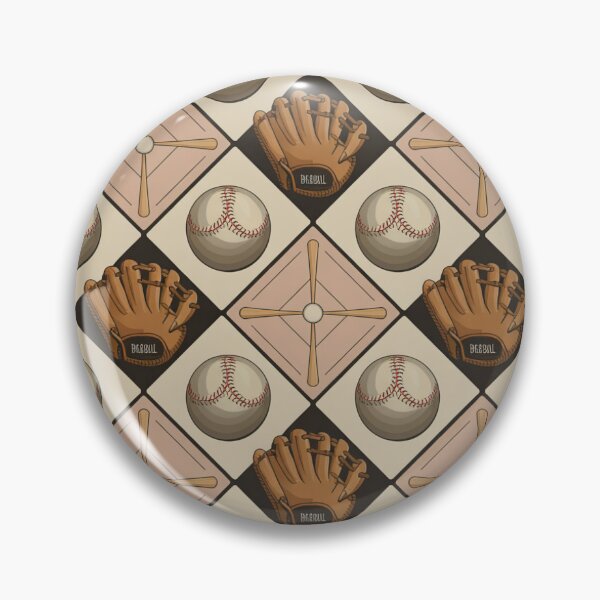 Item preview, Baseball Diamond Seamless Pattern – Bats, Gloves & Baseballs designed and sold by Midnight Veil Designs.