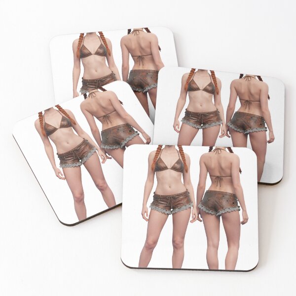Item preview, A woman in a bikini and shorts standing on transparent background designed and sold by Creative88Art.