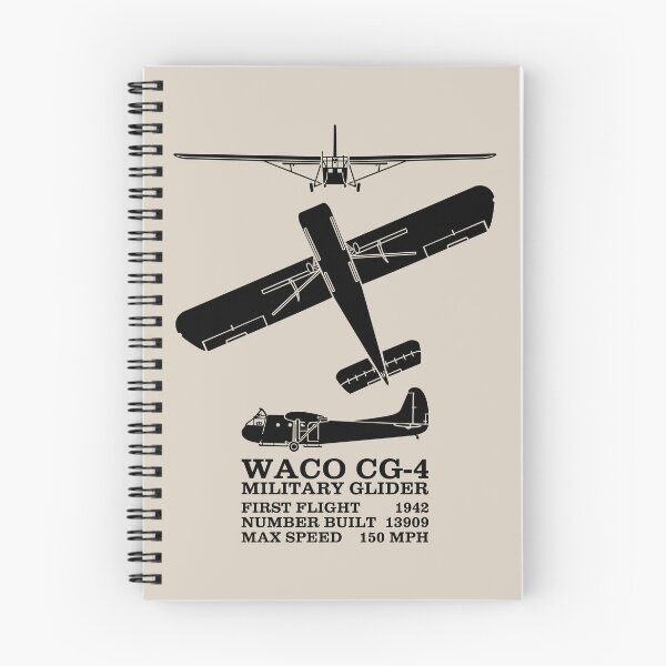 Item preview, Waco CG-4 Military Glider WW2 Silhouettes Infographic designed and sold by MilitaryMart.