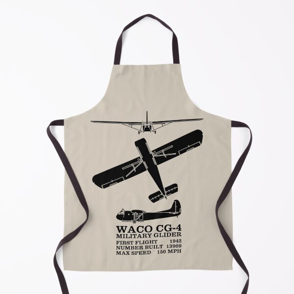Item preview, Waco CG-4 Military Glider WW2 Silhouettes Infographic designed and sold by MilitaryMart.