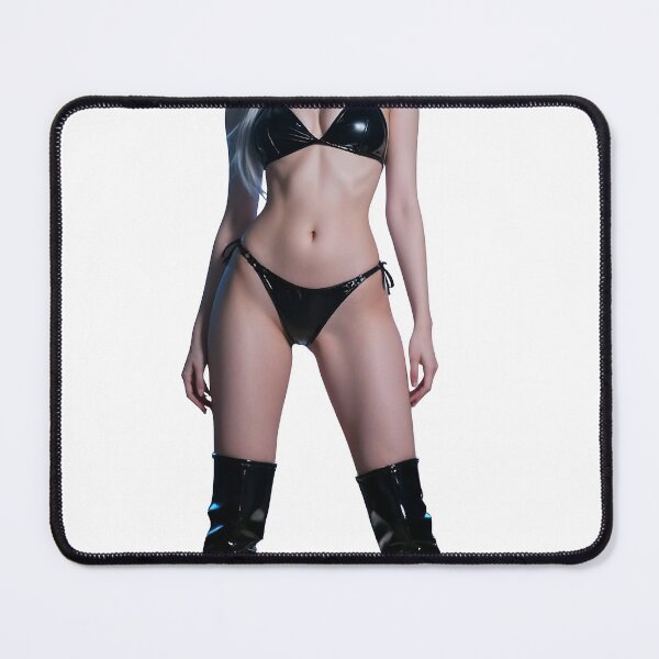Item preview, A woman in black lingerie on transparent background designed and sold by Creative88Art.