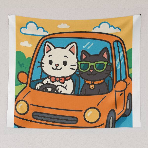 Item preview, catcat (driving cats) designed and sold by sanawnaw154.