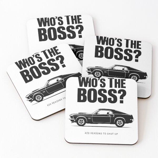Item preview, Minimalist Boss 429 Mustang Whos The Boss designed and sold by EKHOAISTORE.