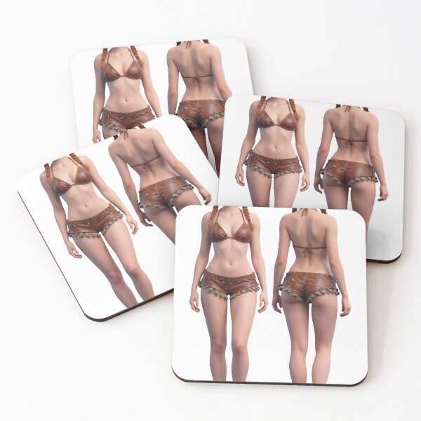 Item preview, A woman in a brown bikini standing on transparent background designed and sold by Creative88Art.