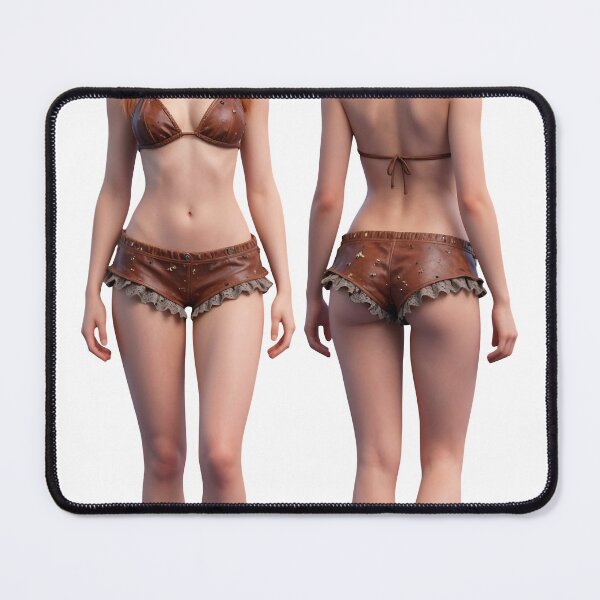 Item preview, A woman in a brown bikini standing on transparent background designed and sold by Creative88Art.