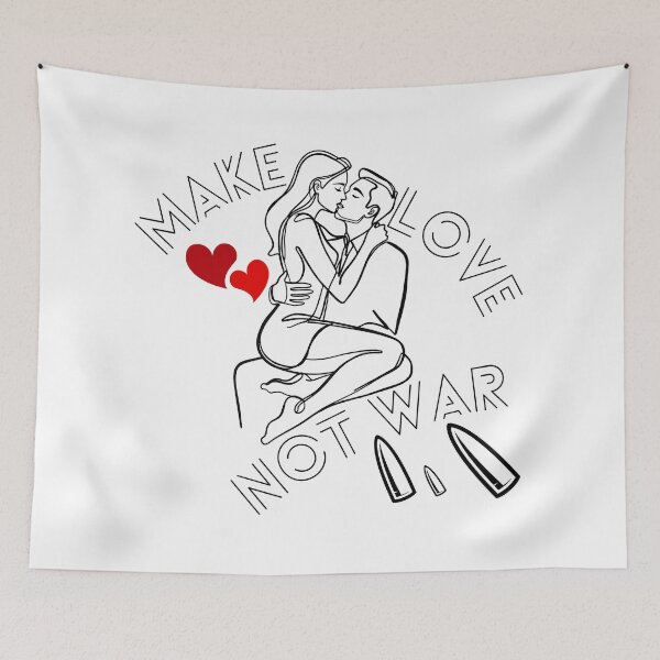 Item preview, Make Love Not War (With Bullet Version) designed and sold by ReuvenStore.