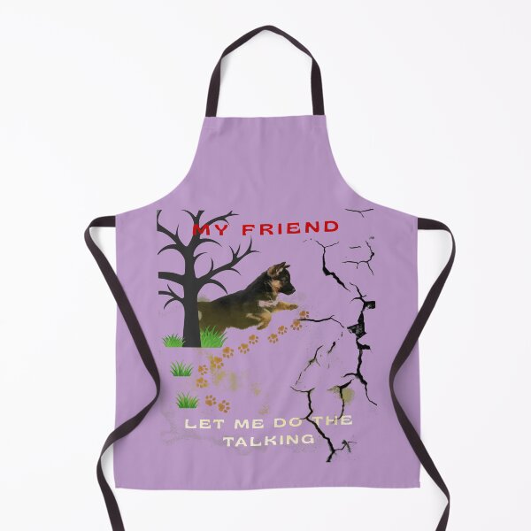 Item preview, German Shepherd Running – My Friend Let Me Do The Talking Funny Dog Quote designed and sold by InkWaveX.