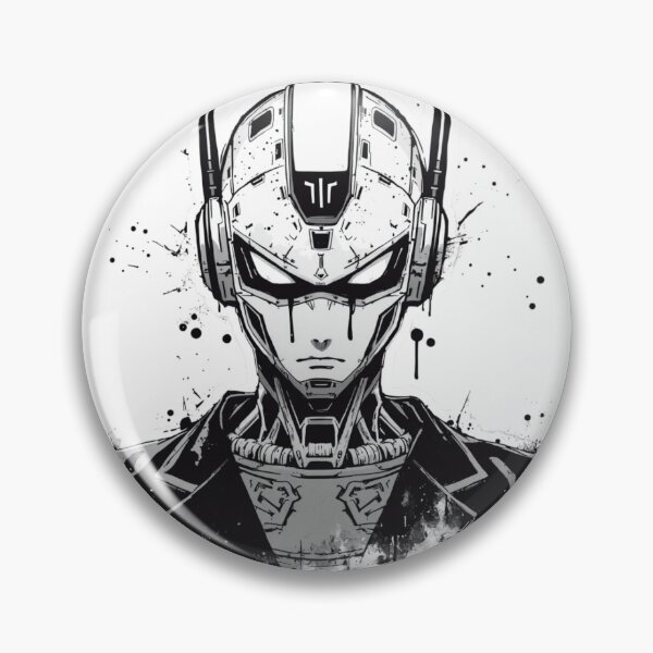Item preview, Cyberpunk Robot Sticker – Futuristic Sci-Fi Android Head Design designed and sold by InkPatchify.