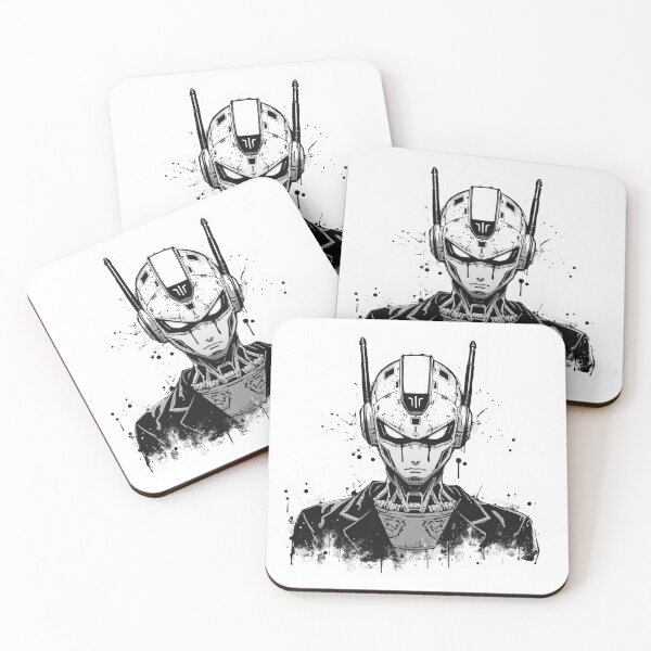 Item preview, Cyberpunk Robot Sticker – Futuristic Sci-Fi Android Head Design designed and sold by InkPatchify.