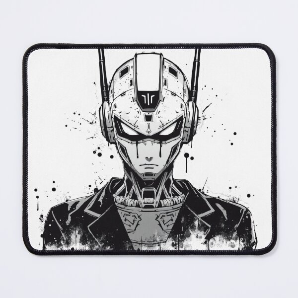 Item preview, Cyberpunk Robot Sticker – Futuristic Sci-Fi Android Head Design designed and sold by InkPatchify.
