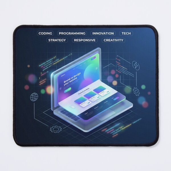 Item preview, Modern Futuristic Web Development & UI/UX Design Concept designed and sold by Benbera.