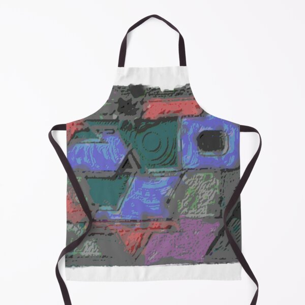 Item preview, modern mosaic flow dark rough colorful geometric abstract designed and sold by SmashingDeals.