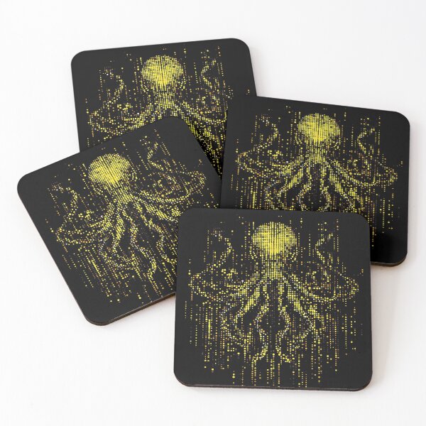 Item preview, Golden Octopus in the Matrix designed and sold by ClubVacay.