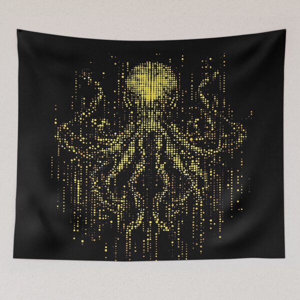 Item preview, Golden Octopus in the Matrix designed and sold by ClubVacay.
