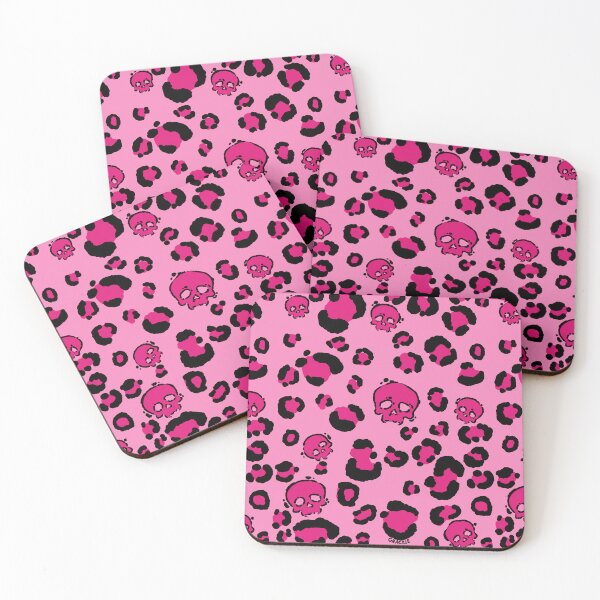 Item preview, Skull Leopard Print (Pink Version) designed and sold by JanGrackle.