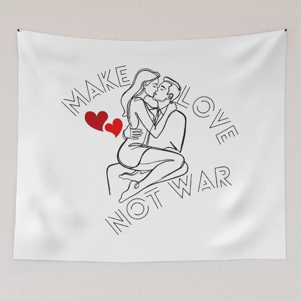 Item preview, Make Love Not War (Without Bullet Version) designed and sold by ReuvenStore.