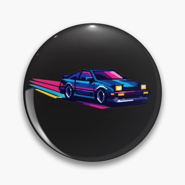 Item preview, Retro Pixel Car Neon Racing 90s Gaming designed and sold by athenaVart.
