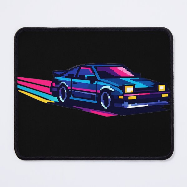 Item preview, Retro Pixel Car Neon Racing 90s Gaming designed and sold by athenaVart.