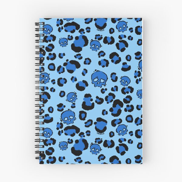 Item preview, Skull Leopard Print (Blue Version) designed and sold by JanGrackle.