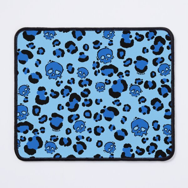 Item preview, Skull Leopard Print (Blue Version) designed and sold by JanGrackle.