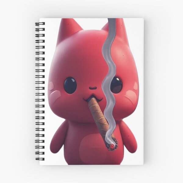 Item preview, Red Smoking Cat Devil: Cool Mascot Design designed and sold by Mido-artister.