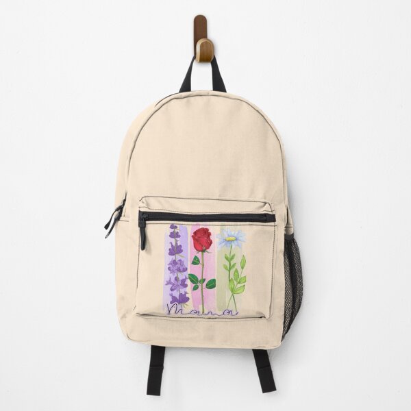 Item preview, Mama - Three Flowers of Motherhood Watercolor Panel Design designed and sold by PriyaMagic.
