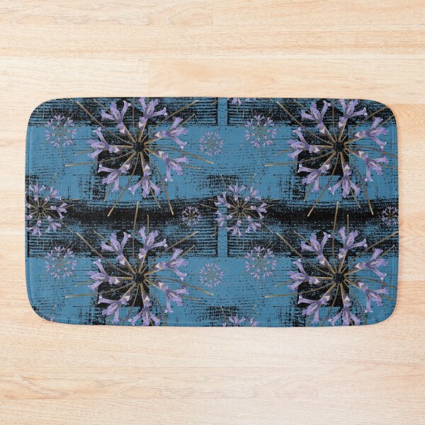 Item preview, First Spring Flower Radials on Black & Blue Barn Tin designed and sold by Digitalmyth's Designs.