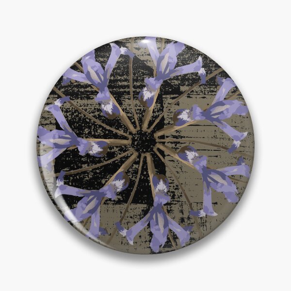 Item preview, First Spring Flower Radials on Black & Taupe Barn Tin designed and sold by Digitalmyth's Designs.